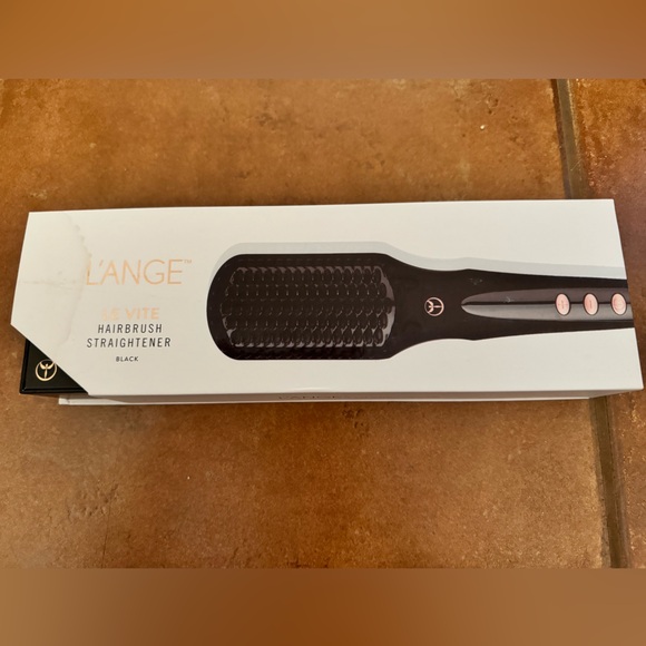 L’ange Le Vite Hairbrush Thermal Straightener Brush Black Negative Ion hair tool - Picture 2 of 3